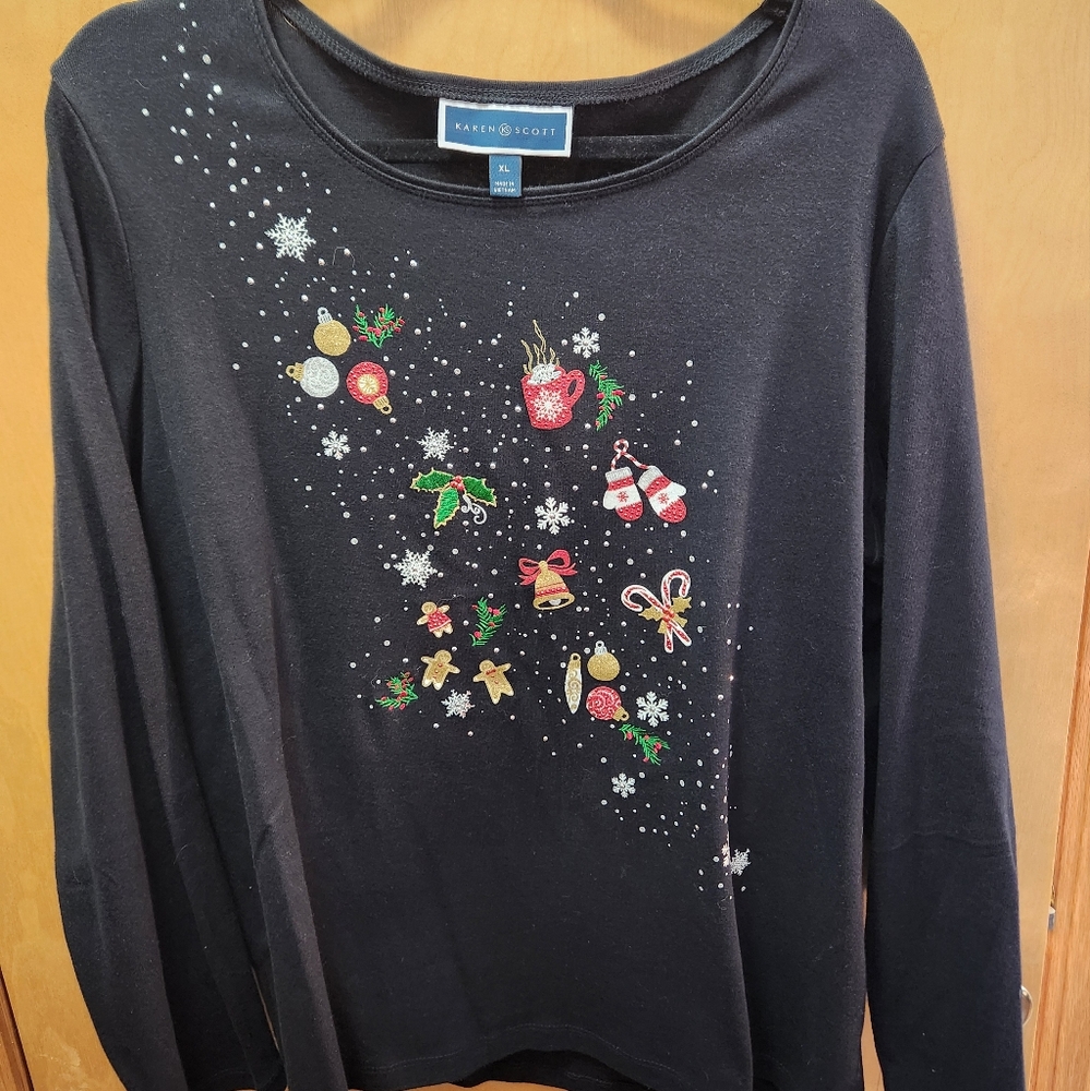 Karen Scott Holiday Long Sleeve